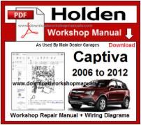 Holden Captiva Service Repair Workshop Manual Download